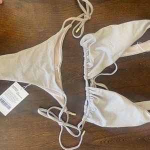Brand new Monday Swimwear bikini in Pearl Shimmer